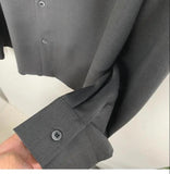 Spring All-match Sexy Mens Shirts Top Quality Chiffon Button Up Long Sleeve Casual Solid Color Loose Satin Shirt