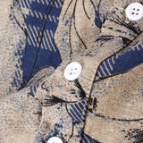 Gotmes Mens Printed Camisa Masculina Summer Hawaiian Blouse Men Vintage Shirts Short Sleeve Lapel Camisa Casual Buttons Blusas