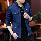 Mens Jacket Fashion Army Military Jacket Man Coats Bomber Jacket Stand Male Casual Coats Streetwear Chamarras Para Hombre