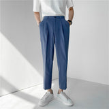 Summer Multi-color Suit Pants Men's Fashion Business Society Mens Dress Pants Korean Loose Straight Casual Pants Men Trousers