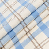Men's 100% Cotton Long Sleeve Contrast Plaid Checkered Shirt Pocket-less Design Casual Standard-fit Button Down Gingham Shirts