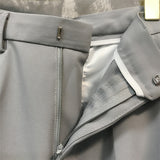 five-point pants men's summer trend casual 5 points mid pants wild youth loose white suit shorts bermuda masculina
