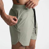 Summer New Gym Jogging Exercise Shorts Men's Sports Fitness Quick-drying Multiple pockets Running Shorts