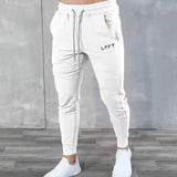 Spring and Autumn New Stretch Tight Jogging Pants Men's Running Black Pure Cotton Gym Sports Men's Fashion Street Fitness Pants