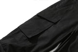 Back Zipper Pockets Retro Black Overalls for Men and Women Streetwear Casual Oversize Cargo Pants Loose Vibe Style Trousers