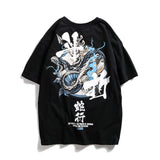 Cotton Cool Oversized T Shirt Gothic High Street Hip Hop T-shirt Men Women Summer Blouse Harajuku Loose Devil Tshirt Streetwear
