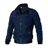 Men's Jacket Casual Fashion Outer Jacket Men's Jacket Men's Spring Autumn Stand Up Slim Military Bomber Jacket Men