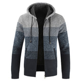 Autumn Winter Jacket Men Warm Cashmere Casual Wool Zipper Slim Fit Fleece Jacket Men Coat Dress Knitwear Male Coats