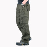 Men's Spring Multi Pockets Military Tactical Cargo Pants Male Outwear Army Straight Slacks Casual Long Trousers Plus Size 44