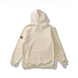 Embroidery Skull Heart Patchwork Brown Cotton Hoodies Men Harajuku Sweatshirt Fleece Punk Hooded Pullover Vintage Clothes