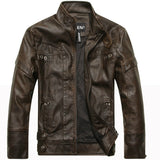 Mens Leather Jackets Autumn Winter Male Classic Motorcycle High Quality PU Leather Jacket Casual Jaqueta De Couro Masculin 5XL