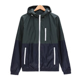 Men Casual Spring Autumn Lightweight Jacket  Arrival Hooded Contrast Color Zipper up Jackets Outwear Cheap