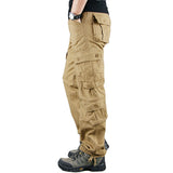 Spring Mens Cargo Pants Khaki Military Men Trousers Casual Cotton Tactical Pants Men Big Size Army Pantalon Militaire Homme
