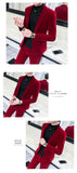 Elegant Wine Red Suits Mens Velvet Luxury Suits For Mens Groom Wedding Velour Suits Gentlemen Dress 2 pcs Flannel Green Burgundy