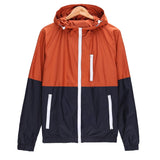 Men Casual Spring Autumn Lightweight Jacket  Arrival Hooded Contrast Color Zipper up Jackets Outwear Cheap