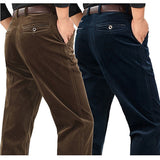 Corduroy pants loose middle-aged joggers middle-aged men dad installed in autumn and winter men's casual Trousers for men