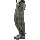 Spring Mens Cargo Pants Khaki Military Men Trousers Casual Cotton Tactical Pants Men Big Size Army Pantalon Militaire Homme