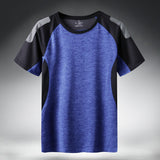 Quick Dry Sport T Shirt Men  Short Sleeves Summer Casual Cotton Plus Asian Size M-5XL 6XL 7XL Top Tees GYM Tshirt Clothes