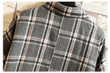 Flannel Harajuku Oversized Cotton Plaid Shirt  Korean Fashions Fleece Button Up Shirts Long Sleeve Vintage Blouses