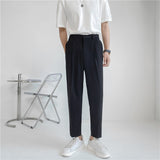 Summer Multi-color Suit Pants Men's Fashion Business Society Mens Dress Pants Korean Loose Straight Casual Pants Men Trousers