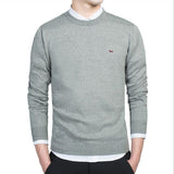 Men Autumn Winter O-Neck Long Sleeve Pullovers Sweater Embroidery Soft Harmont Knitted Sweaters Blaine Men's Wear Jerserys