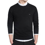 Men Autumn Winter O-Neck Long Sleeve Pullovers Sweater Embroidery Soft Harmont Knitted Sweaters Blaine Men's Wear Jerserys