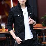 Mens Jacket Fashion Army Military Jacket Man Coats Bomber Jacket Stand Male Casual Coats Streetwear Chamarras Para Hombre