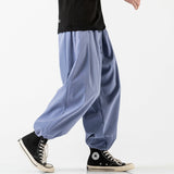 Design Drawstring Harem Pants Men’s Baggy Jogging Pants Japanese Men Crotch Wide Leg Pants Male Casual Loose Trousers