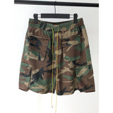 Vintage Camouflage Cargo Shorts Mens Three-dimensional Tailoring Pocket Army Short Hip Hop Streetwear All-match Casual Short