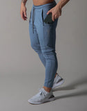 Men's Sports Gym Slim Fitness Jogging Pants Men's Casual Pencil Pants Pure Cotton Fashion Skinny Foot Zipper Sweatpants
