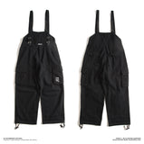 Safari Style! Multi-Pocket Bib Overalls Men Hip Hop Streetwear Cargo Work Pants Coveralls Men's Casual Loose Pant Bib Trousers
