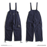 Safari Style! Multi-Pocket Bib Overalls Men Hip Hop Streetwear Cargo Work Pants Coveralls Men's Casual Loose Pant Bib Trousers