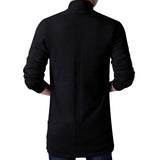 Men Thin Knitted Cardigan Sweater Spring Autumn Solid Sweater Bottoming Long Sleeved Mens Slim Fit Cardigan Sweater