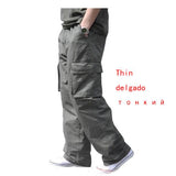 Large Size summer Men Cargo Pants Cotton Pocket Big size 8XL 9XL 3XL Summer Autumn Loose army green Casual Safari Style Pants
