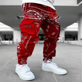 New hot printing cashew spend leisure sports haroun pants men more than Europe and the United States relaxed high street bag