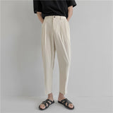 Summer Multi-color Suit Pants Men's Fashion Business Society Mens Dress Pants Korean Loose Straight Casual Pants Men Trousers