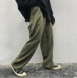 Corduroy Casual Baggy Pants Men Clothing Joggers Korean Streetwear Work Trousers Hip Hop Tracksuit M-2XL