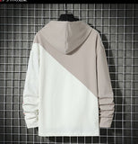 Japan Fashion Style Casual O-Neck Spring Autumn Black Hoodie Sweatshirt Men'S Thick Fleece Hip Hop High Streetwear Clothes