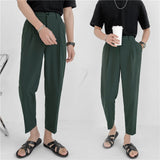 Summer Multi-color Suit Pants Men's Fashion Business Society Mens Dress Pants Korean Loose Straight Casual Pants Men Trousers