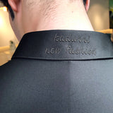 Neckline Embroidery Mens Shirts Long Sleeve Casual Slim Fit Men Dress Shirts Solid Color Formal Business Social Clothing Blouse