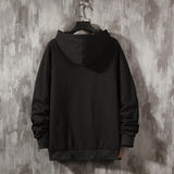 Hoodie Men Pullover Men's Colorblocked Best Quality New Fashion Sweatshirts Mens Patchwork Japanese Retro Hooded