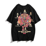 Cotton Cool Oversized T Shirt Gothic High Street Hip Hop T-shirt Men Women Summer Blouse Harajuku Loose Devil Tshirt Streetwear