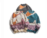 Gotmes Harajuku vintage rabbit ugly sweater streetwear pullover men super cute anime knitwear sweating video hip hop grandpa sweater