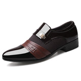 Former Men Shoe Black Leather Shoes for Men Luxury Plus Size Party Office Business Casual Shoes Loafers