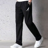 Spring Autumn Men's Sports Running Pants Joggers Loose Straight Cylinder Active Pants Gym Workout Jogging Trousers