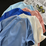 Neploha Waffle T-shirts For Men Basic Tee Casual T shirt Oversized Tops Quality Unisex Short Tshirts Tees Men Clothing