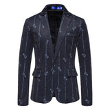 9 Colors!New Men's Fashion Printed Blazer Business Casual Classic One-button Blazers European size Mens Blazer Jacket