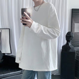 Autumn Long Sleeve T-Shirt Men Fashion Solid Basic T Shirt Mens Oversized Hip Hop Casual Cotton Mens Streetwear Top Tees