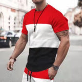 Men's T-shirt Checked Printed Loose Oversized Men' Top Holiday Casual Clothing Daily Short Sleeve T-shirt Fitness Sweatshirt Y2k