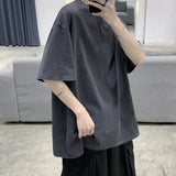 Men 100% Cotton Harajuku Graphic Short Sleeve T Shirts Summer Black Classical Tee Male Women Oversized O-Neck Hip Hop Tops